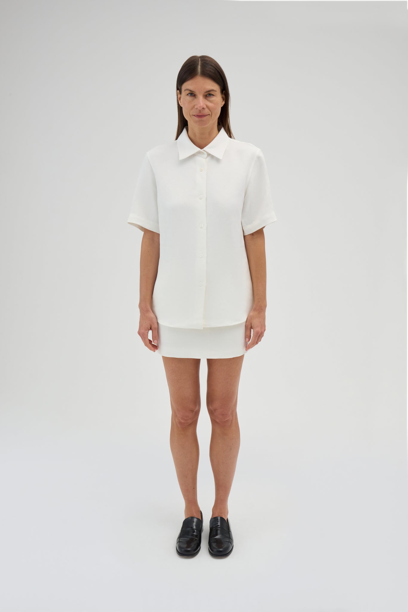 LINEN MINI SKIRT