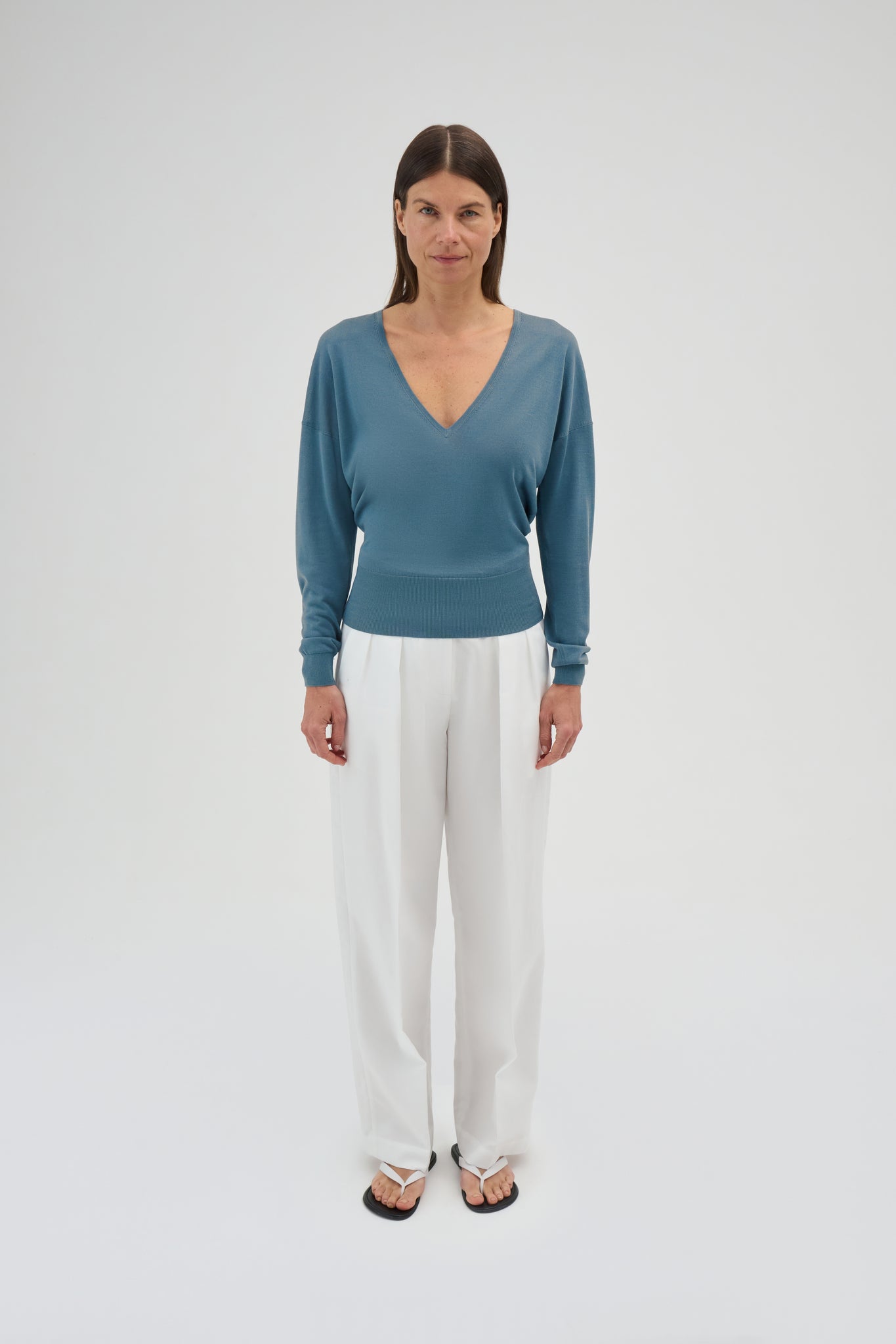 COTTON PLEATED TROUSER