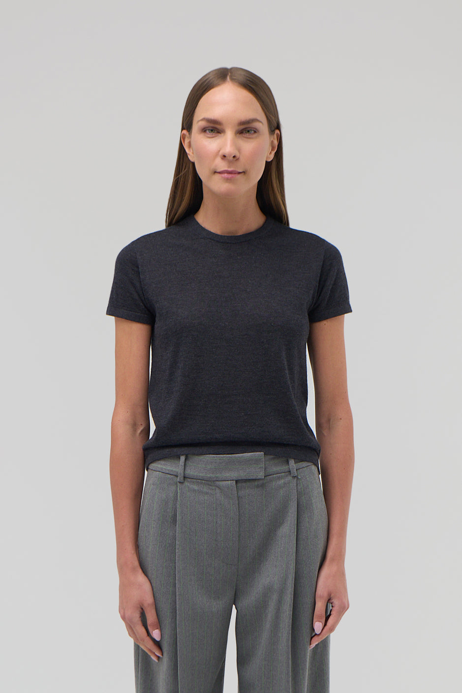 CASHMERE SILK KNIT TEE
