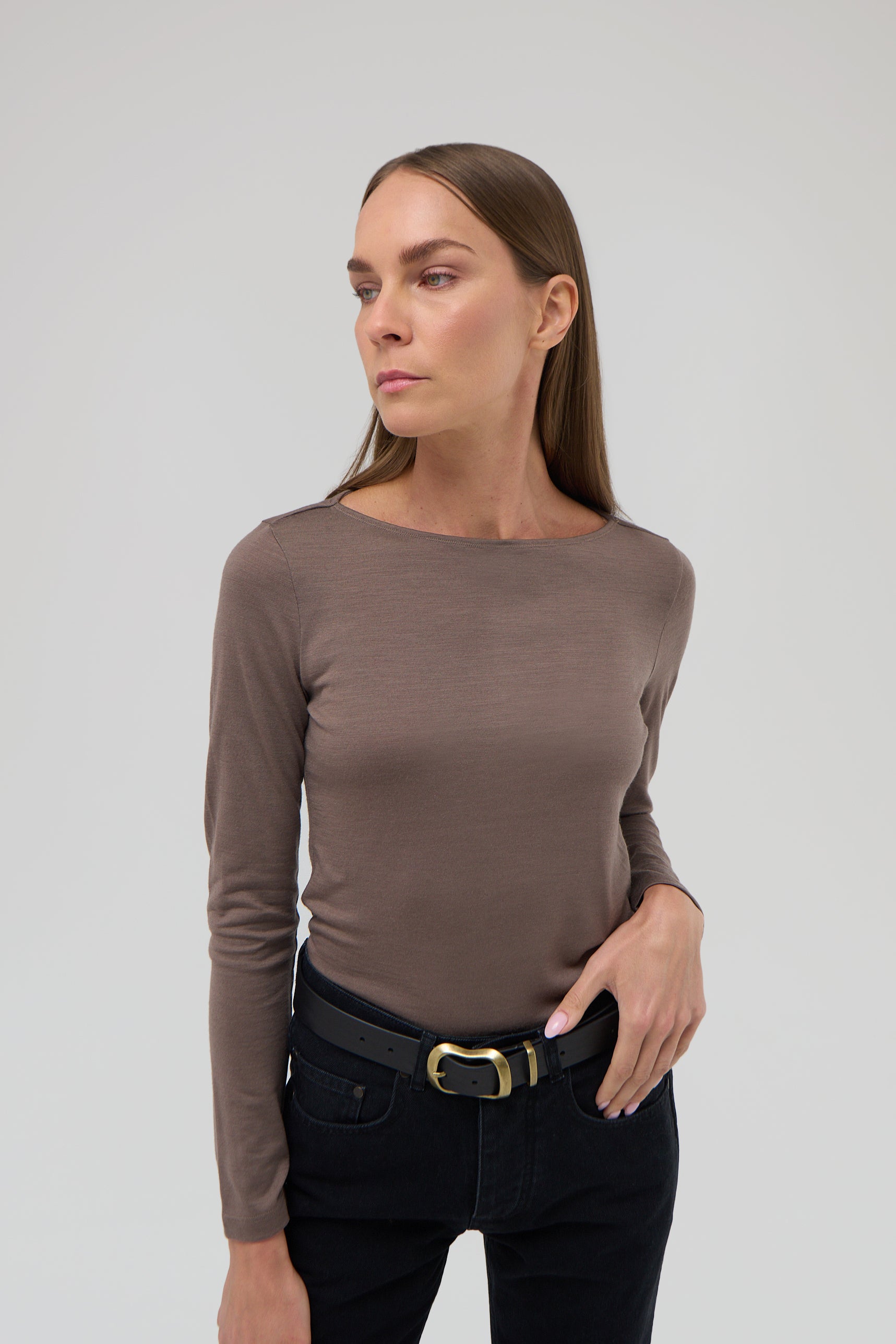 LONG SLEEVE BOATNECK TEE – Renggli