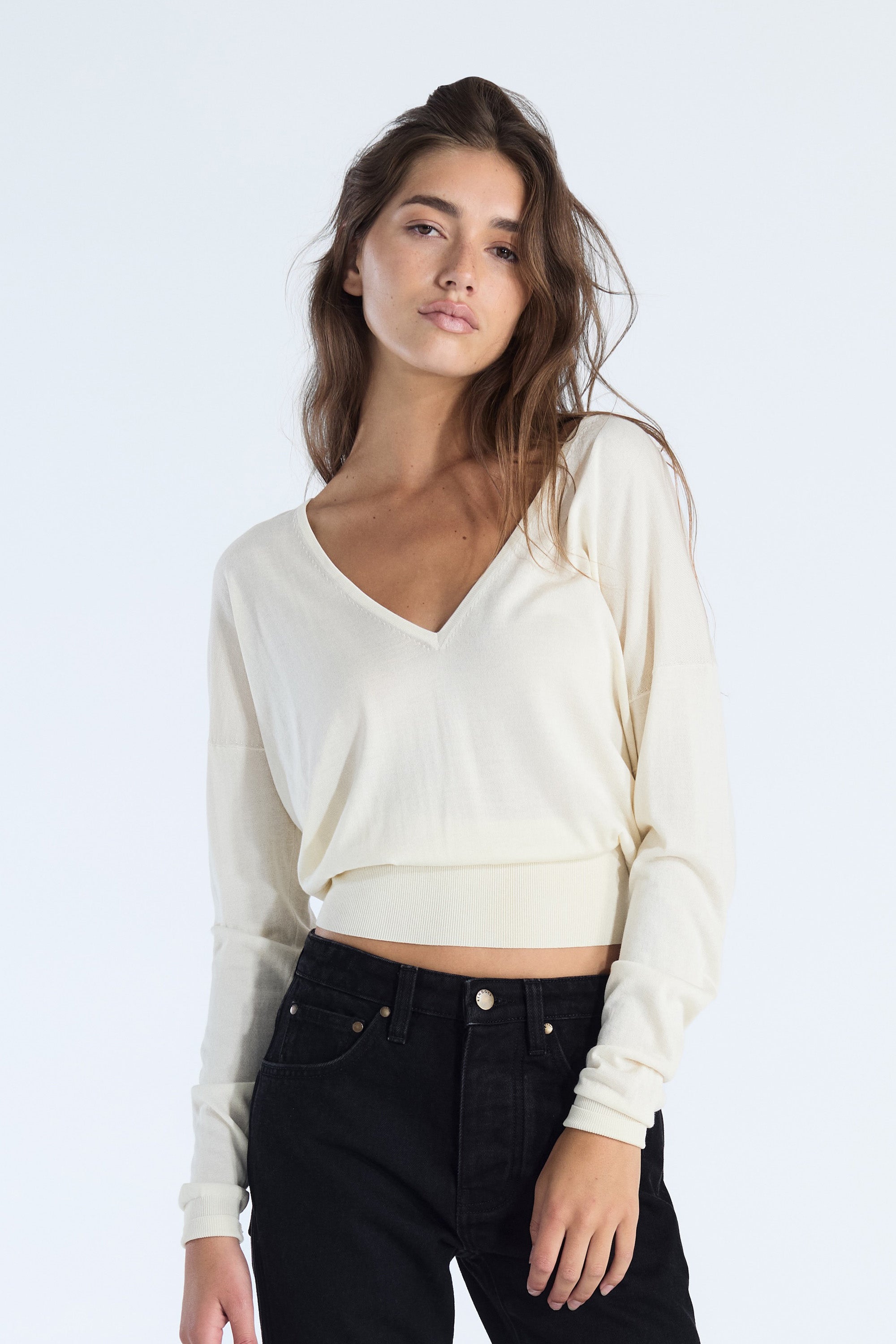 SILK CASHMERE V-NECK SWEATER – Renggli